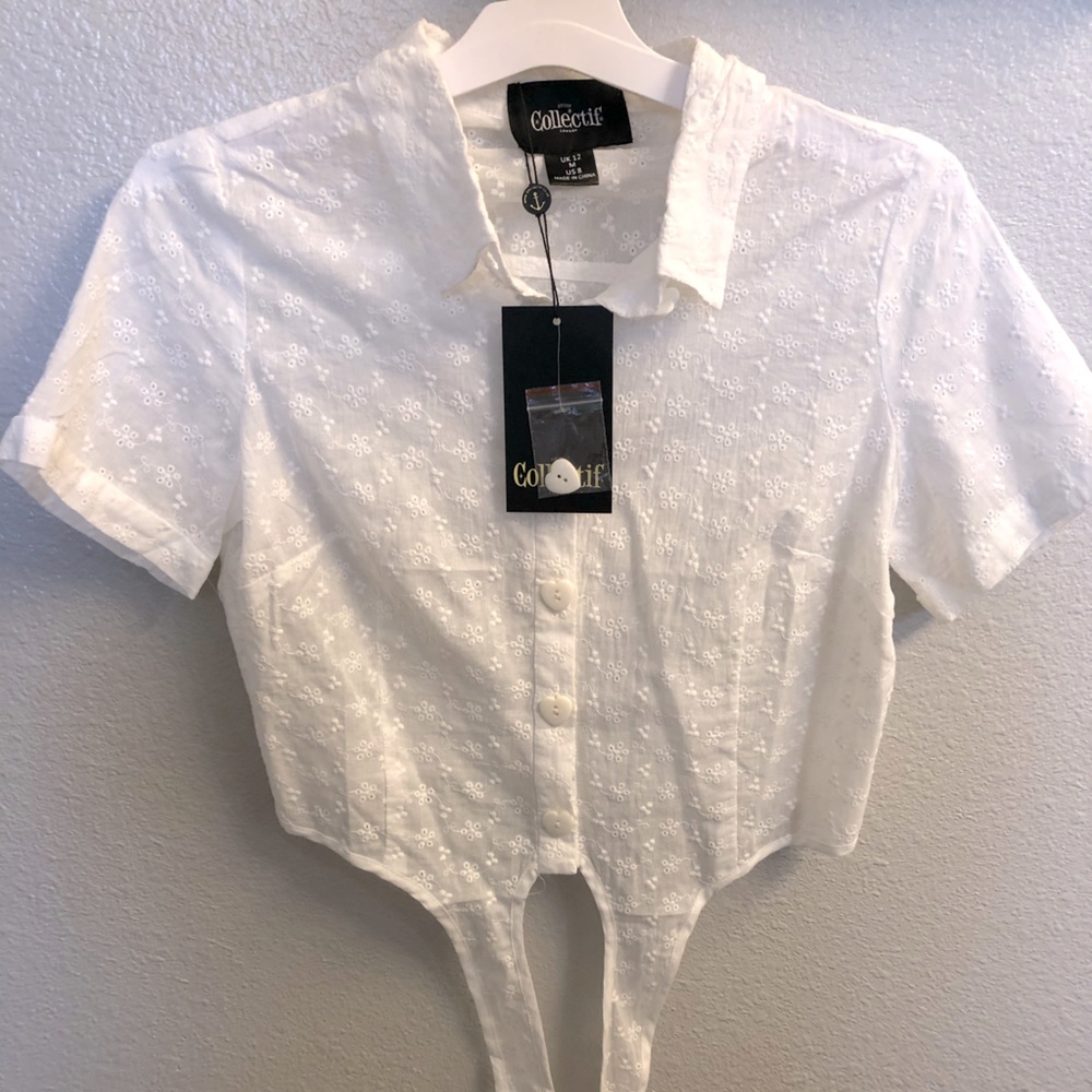 Button up Crop Top